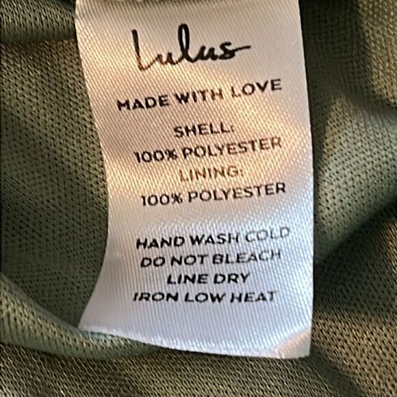 New! Lulus Lost in the Moment Sage Brush Maxi Dress Size XL NWT - Picture 13 of 14